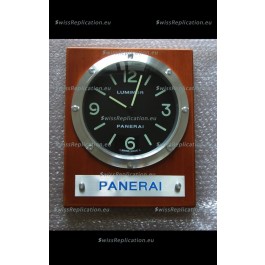 Panerai PAM255 Teak Wood Wall Clock White Dial - 1:1 Mirror Replica