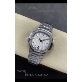 Patek Philippe Nautilus 7118 35MM Steel Dial Diamonds Super Clone Watch 