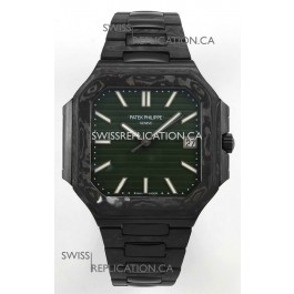 Patek Philippe Cubitus Carbon Casing Green Dial Super Clone Watch 