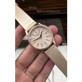 Patek Philippe Calatrava 4997 Rose Gold Beige Dial Super Clone Watch 