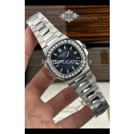 Patek Philippe Nautilus 5723 Blue Dial White Sapphires Super Clone Watch 
