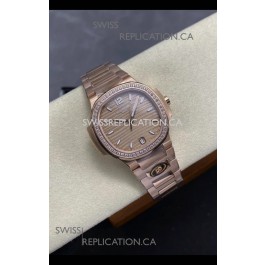 Patek Philippe Nautilus 7118 35MM Rose Gold Super Clone Watch 