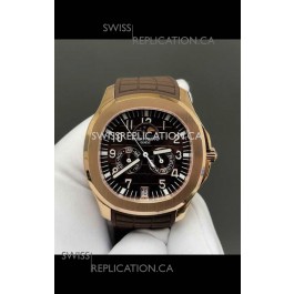 Patek Philippe Aquanaut 5261 Rose Gold Brown Dial Swiss Replica Watch
