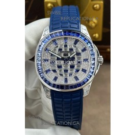 Patek Philippe Aquanaut Luce 5268/461G-001 Sapphires & moissanite Super Clone Watch 