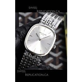 Patek Philippe Golden Ellipse 5738 Steel Dial Super Clone Watch 