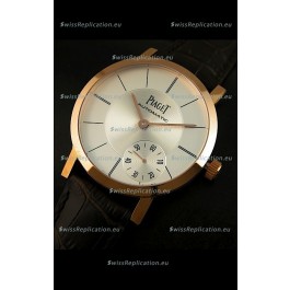 Piaget Altiplano Swiss Manual Winding Replica Watch in White Dial