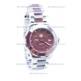 Tag Heuer Formula 1 Quartz Brown Ceramic Diamonds Bezel Watch