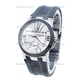 Ulysse Nardin Executive Dual Time Steel Black Watch
