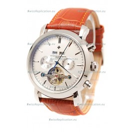Vacheron Constantin Malte Tourbillon Japanese Watch in Brown Strap