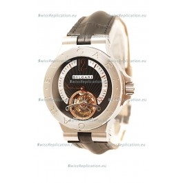 Bvlgari Grandes Diagono Complication Swiss Tourbillon Steel Watch