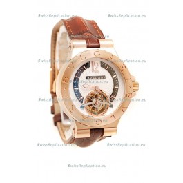 Bvlgari Grandes Diagono Complication Swiss Tourbillon Gold Watch