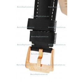 U-Boat Flightdeck Japanese Gold Replica Watch in Black Dial