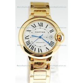 Ballon Bleu De Cartier Japanese Ladies Replica Yellow Gold Watch