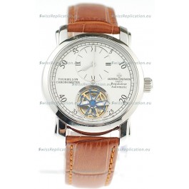 Vacheron Constantin Grand Complications Tourbillon Japanese Replica Watch in Brown Strap