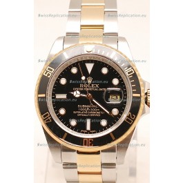 Rolex Submariner Two Tone Swiss Replica Watch Ceramic Bezel