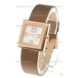 Patek Philippe Ladies Swiss Watch in White Dial