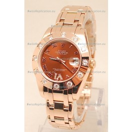 Rolex Datejust Swiss Replica Watch in Rose Gold - 36MM