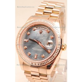 Rolex Day Date II Rose Gold Japanese Replica Watch