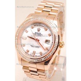 Rolex Day Date II Rose Gold Japanese Replica Watch