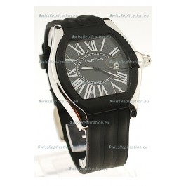 Cartier Roadster Japanese Replica Watch in Black