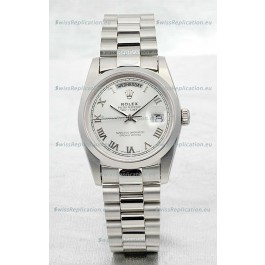 Rolex Day Date Silver Japanese Replica Watch