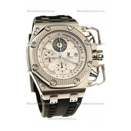 Audemars Piguet Royal Oak Offshore Survivor Swiss Chronograph Watch in White Dial