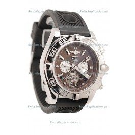 Breitling Chronograph Chronometre Japanese Tourbillon Watch in Brown Dial