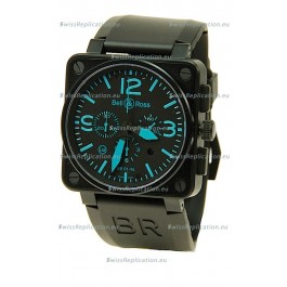 Bell and Ross BR01-94 Edition Swiss Replica Automatic Watch in Blue Markers