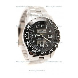 Breitling Chronograph Chronometre Replica Steel Watch in Ceramic Bezel