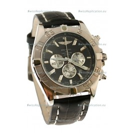 Breitling 1884 Chronometre Japanese Replica Watch in Black Dial