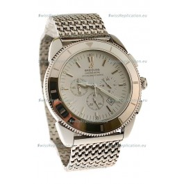 Breitling Chronometre Japanese Replica Watch in White Dial