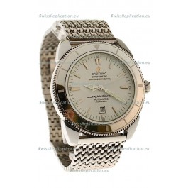 Breitling Chronometre Japanese Replica Automatic Watch in White Dial