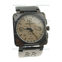 Bell and Ross BR01-94 Edition Japanese PVD Watch in Grey Dial