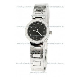Bvlgari Quartz Japanese Watch in Black Dial