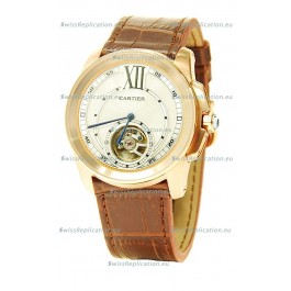 Calibre de Cartier Flying Tourbillon Japanese Replica Watch
