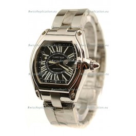 Cartier Roadster Swiss Replica GMT Watch in Black Dial
