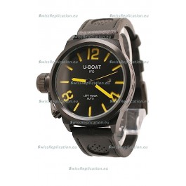 U-Boat Classico Japanese Replica PVD Watch in Yellow Markers