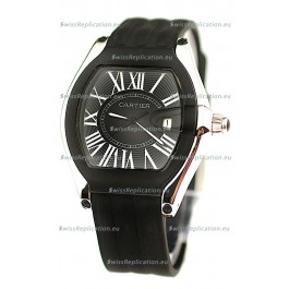 Cartier Roadster Japanese Replica Watch in Black