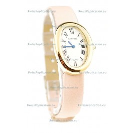 Cartier Baignoire Ladies Japanese Replica Gold Watch