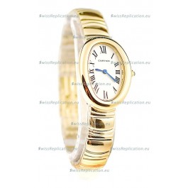 Cartier Baignoire Ladies Japanese Replica Gold Watch
