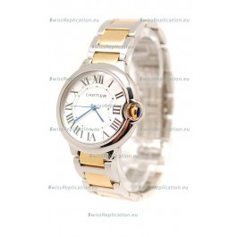 Ballon De Cartier Swiss Replica Mid Sized Two Tone Watch 