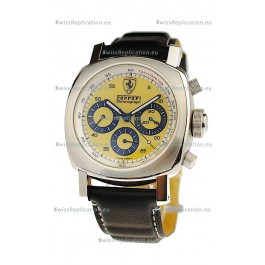Ferrari by Panerai Scuderia Chronograph Swiss Replica Watch in Yellow Dial