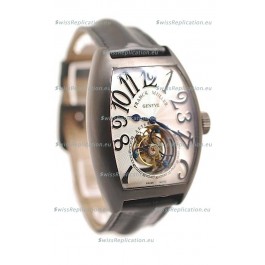 Franck Muller Aeternitas Tourbillon Swiss Replica PVD Watch in White Dial