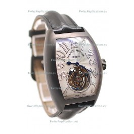 Franck Muller Aeternitas Tourbillon Swiss Replica PVD Watch in White Markers