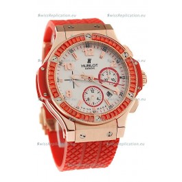 Hublot Gold Big Bang Tutti Fruitti Red Swiss Replica Watch