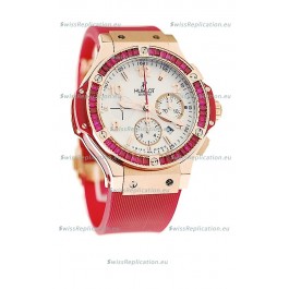 Hublot Gold Big Bang Tutti Fruitti Red Swiss Replica Watch
