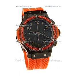 Hublot Black Big Bang Orange Tutti Fruitti Swiss Replica Watch