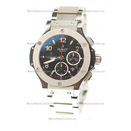 Hublot Big Bang Swiss Watch in Stainless Steel Strap