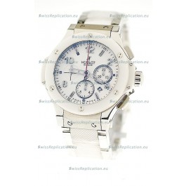 Hublot Big Bang Swiss Replica Watch in Steel/Rubber Strap