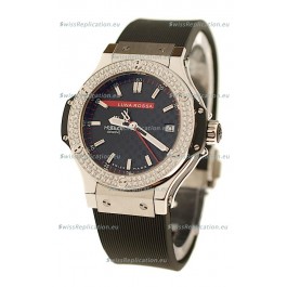 Hublot Big Bang Luna Rossa PVD Diamonds Swiss Quartz Watch